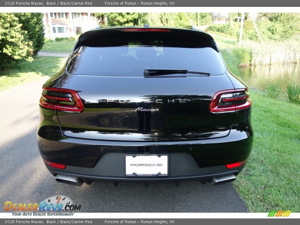 2018 Porsche Macan Black / Black/Garnet Red Photo #5