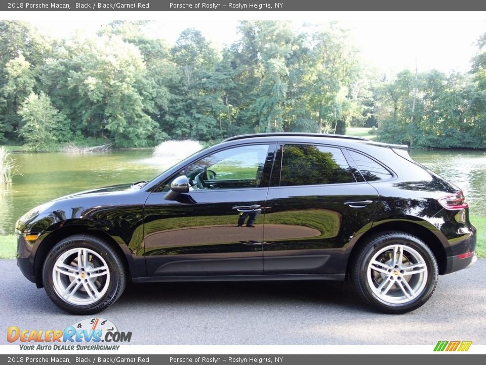 2018 Porsche Macan Black / Black/Garnet Red Photo #6