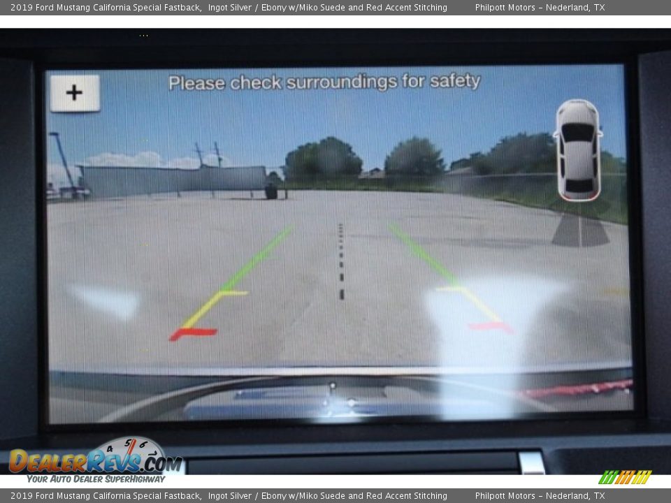 2019 Ford Mustang California Special Fastback Ingot Silver / Ebony w/Miko Suede and Red Accent Stitching Photo #18