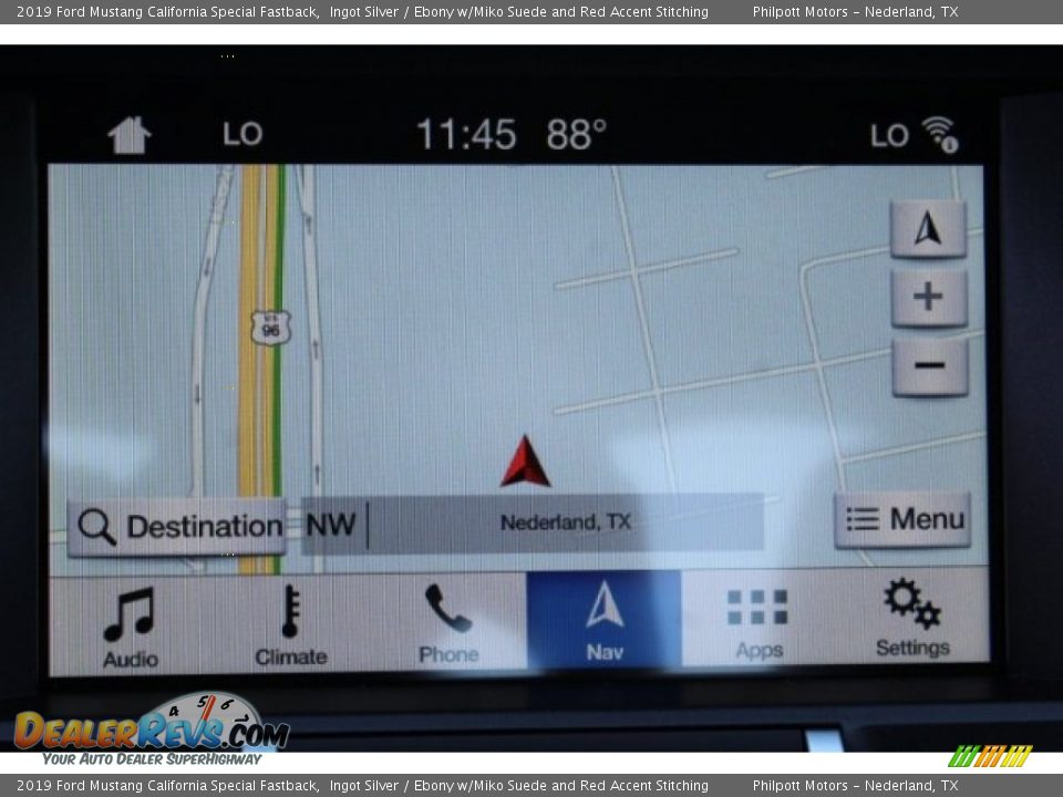 Navigation of 2019 Ford Mustang California Special Fastback Photo #19