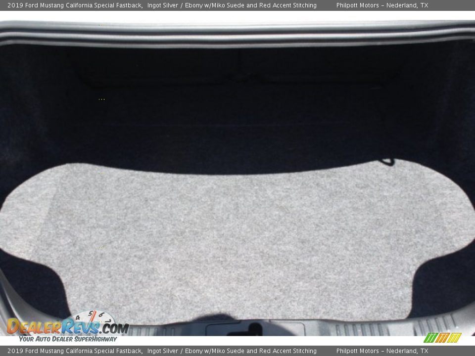 2019 Ford Mustang California Special Fastback Ingot Silver / Ebony w/Miko Suede and Red Accent Stitching Photo #27