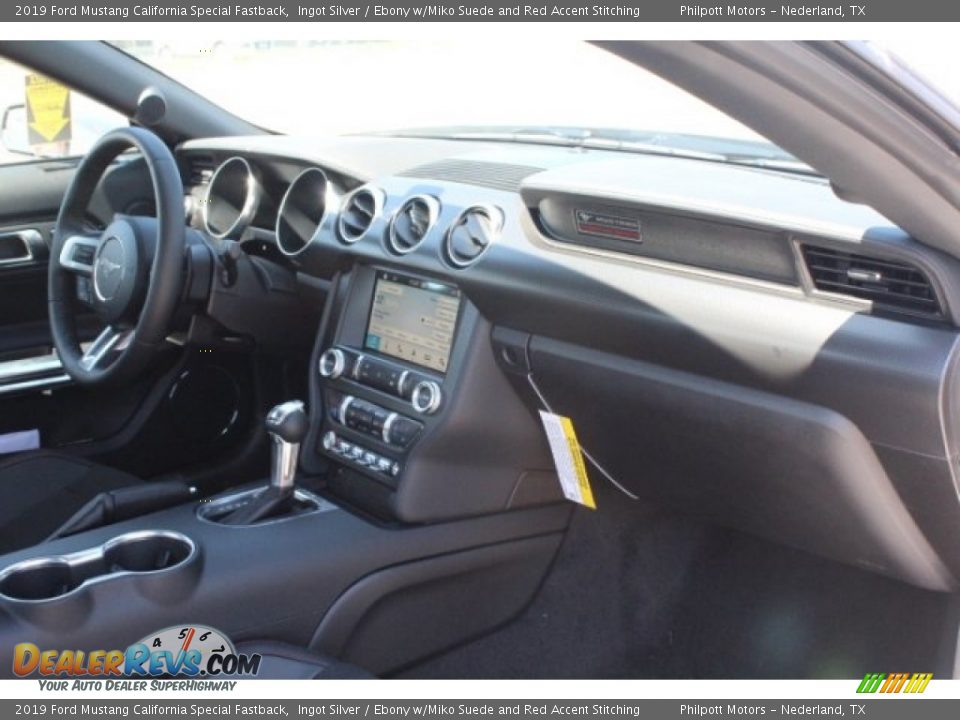2019 Ford Mustang California Special Fastback Ingot Silver / Ebony w/Miko Suede and Red Accent Stitching Photo #29