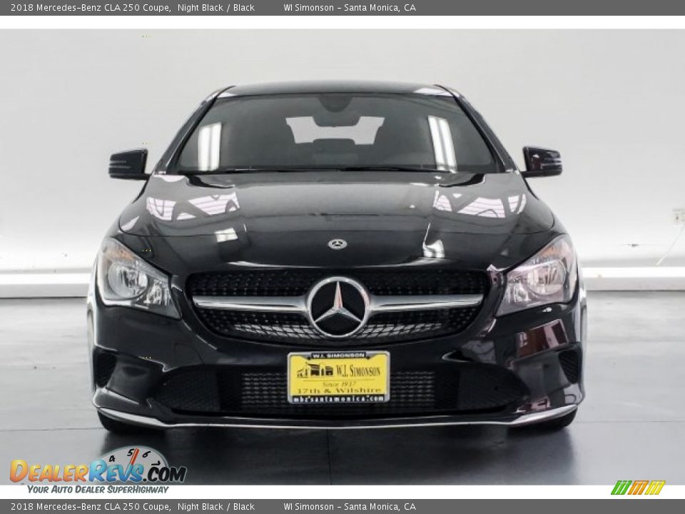 2018 Mercedes-Benz CLA 250 Coupe Night Black / Black Photo #2