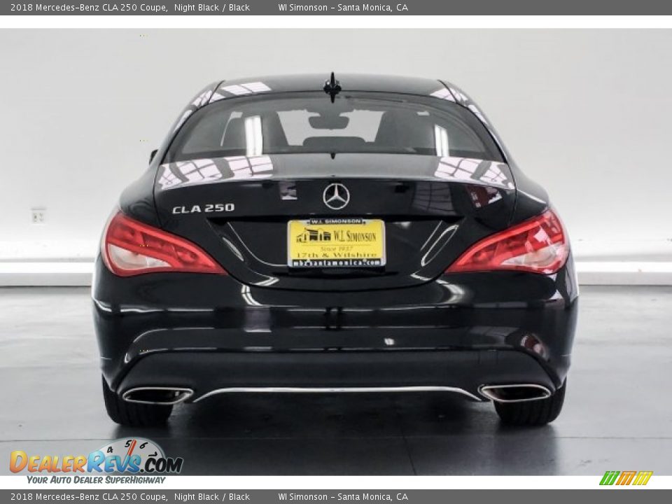 2018 Mercedes-Benz CLA 250 Coupe Night Black / Black Photo #3