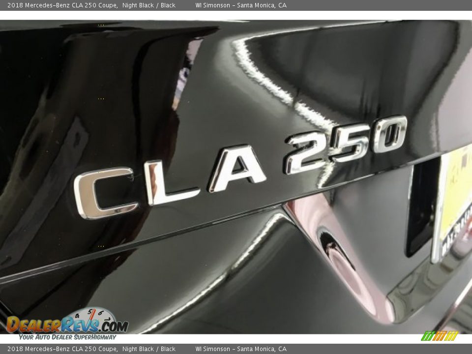 2018 Mercedes-Benz CLA 250 Coupe Night Black / Black Photo #7