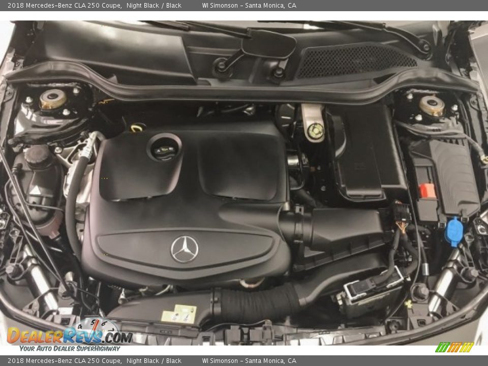 2018 Mercedes-Benz CLA 250 Coupe Night Black / Black Photo #9