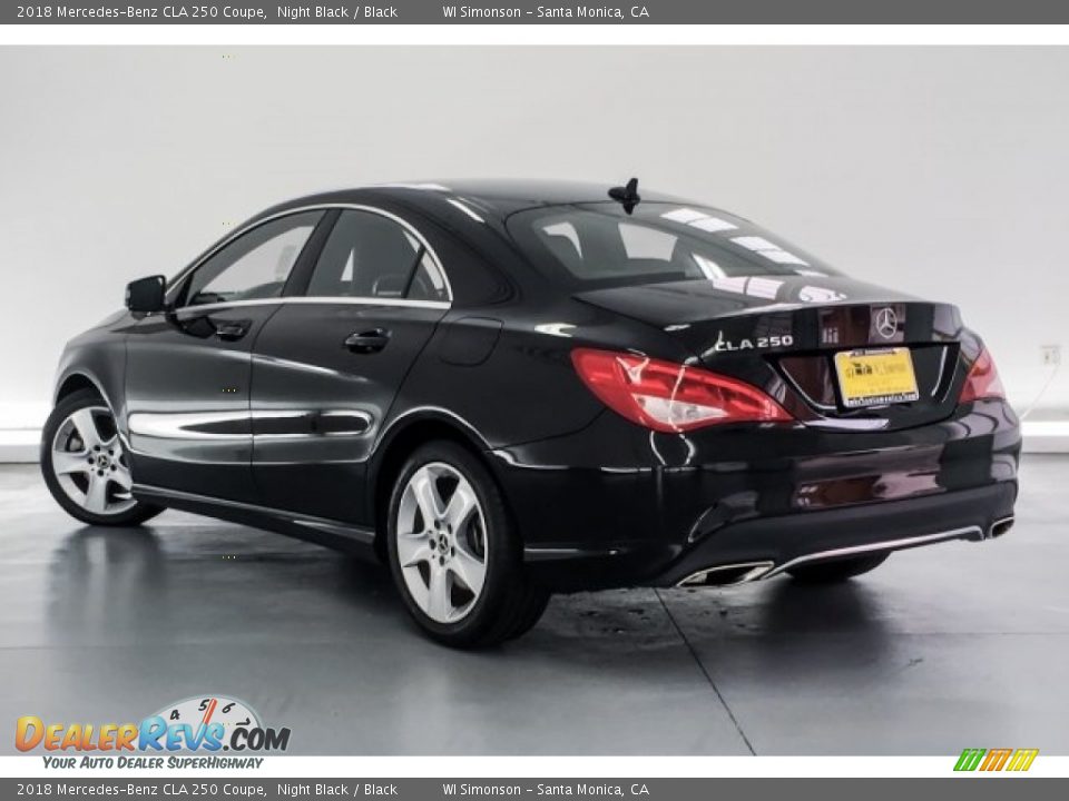 2018 Mercedes-Benz CLA 250 Coupe Night Black / Black Photo #10
