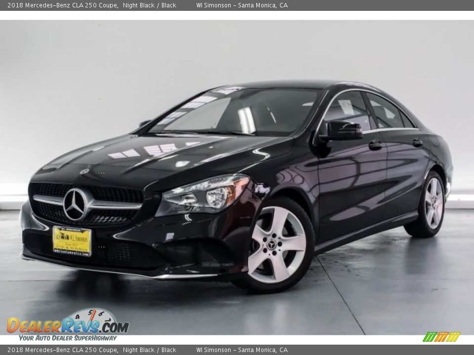 2018 Mercedes-Benz CLA 250 Coupe Night Black / Black Photo #12