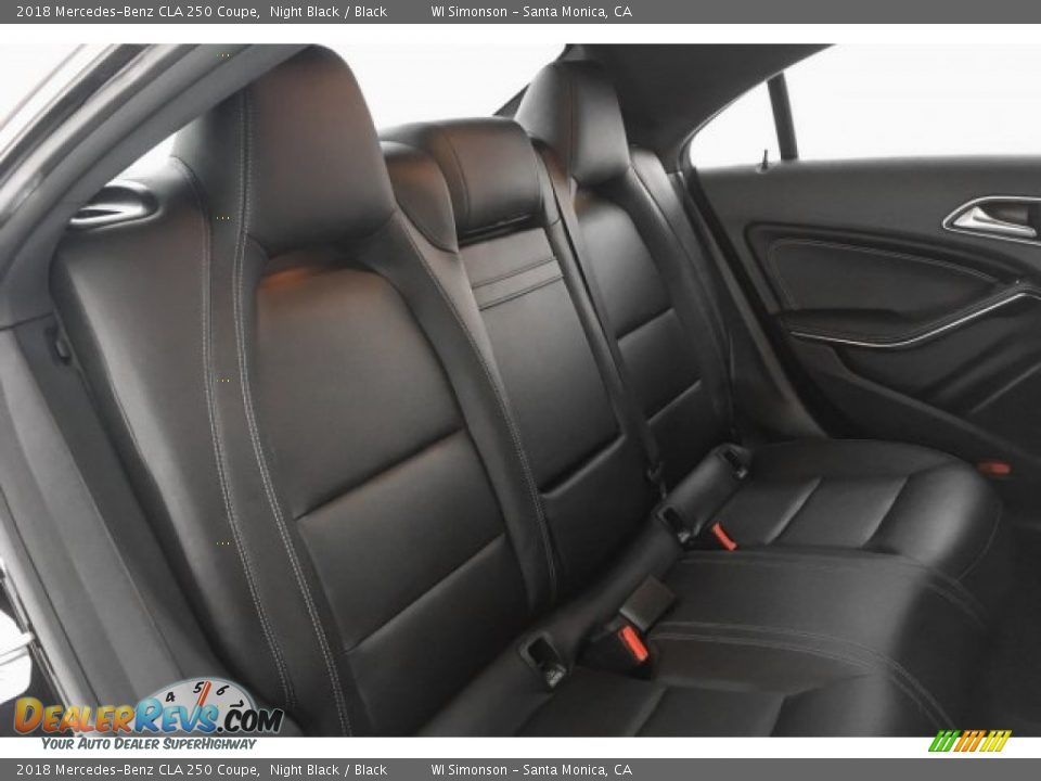 2018 Mercedes-Benz CLA 250 Coupe Night Black / Black Photo #13