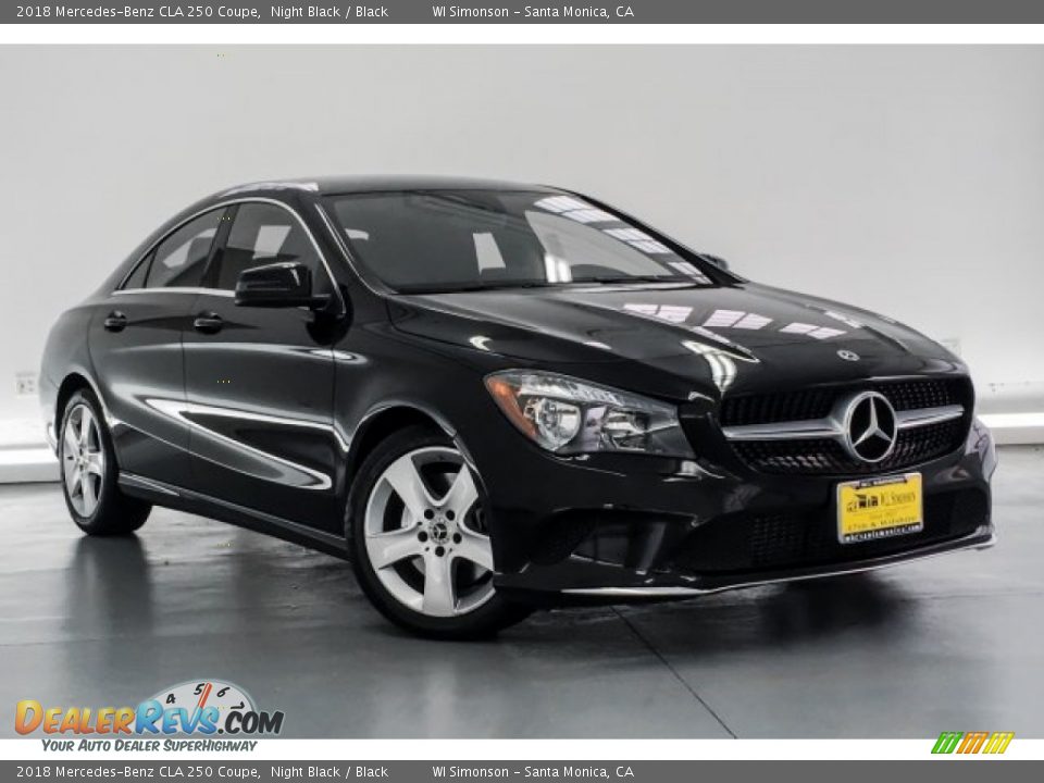2018 Mercedes-Benz CLA 250 Coupe Night Black / Black Photo #14