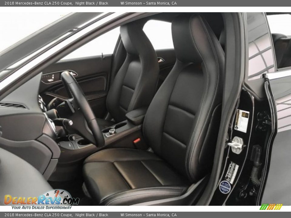 2018 Mercedes-Benz CLA 250 Coupe Night Black / Black Photo #15