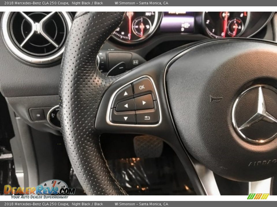 2018 Mercedes-Benz CLA 250 Coupe Night Black / Black Photo #19