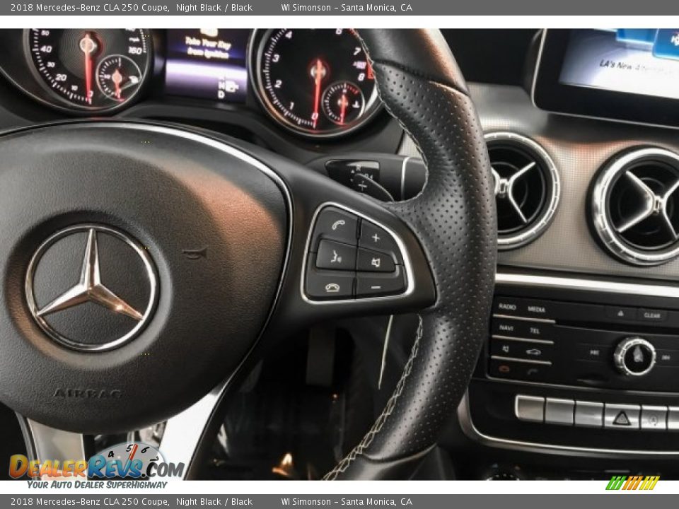 2018 Mercedes-Benz CLA 250 Coupe Night Black / Black Photo #20