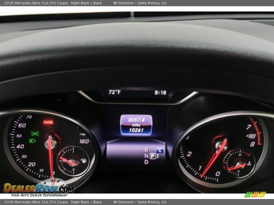 2018 Mercedes-Benz CLA 250 Coupe Night Black / Black Photo #21