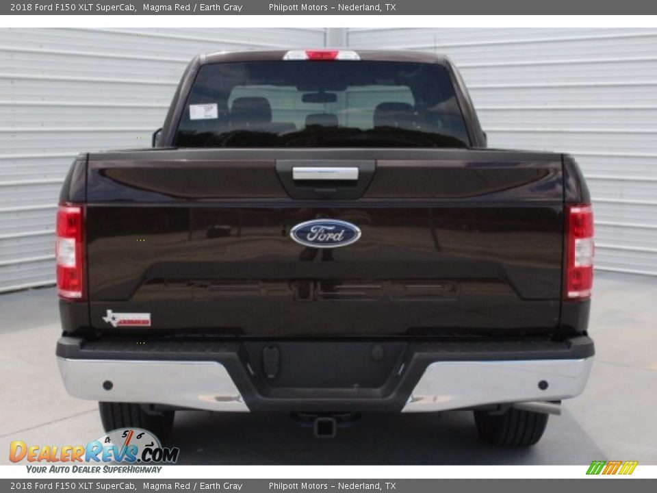 2018 Ford F150 XLT SuperCab Magma Red / Earth Gray Photo #9