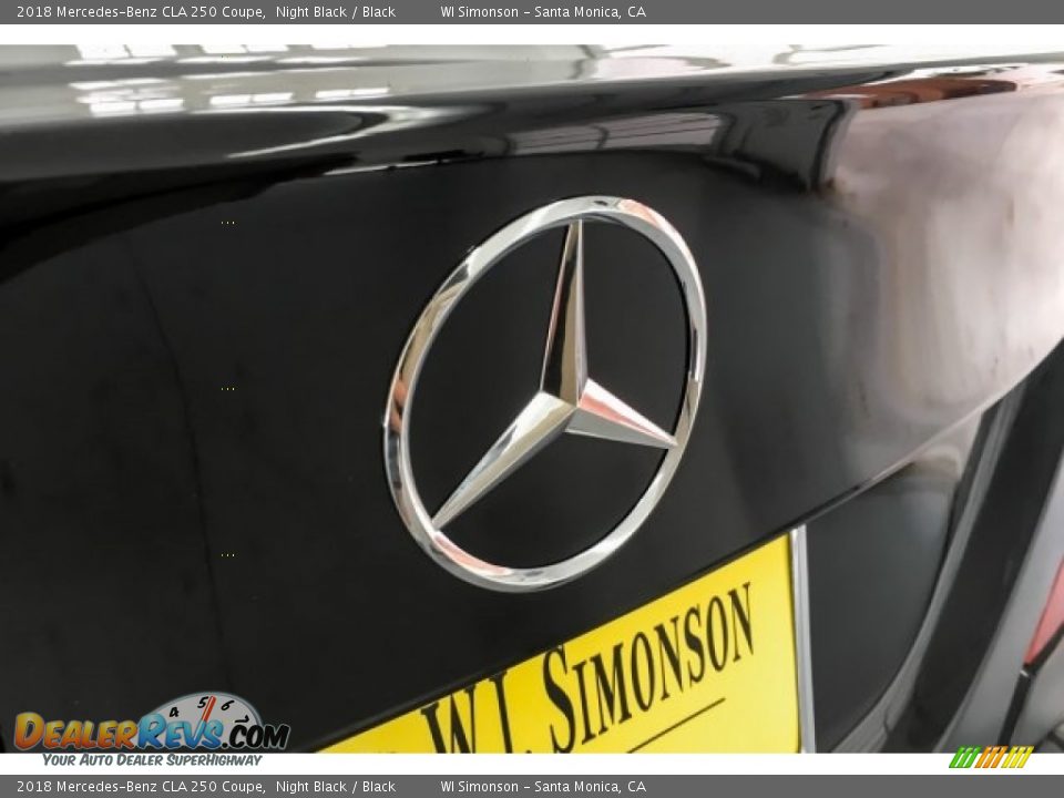 2018 Mercedes-Benz CLA 250 Coupe Night Black / Black Photo #28