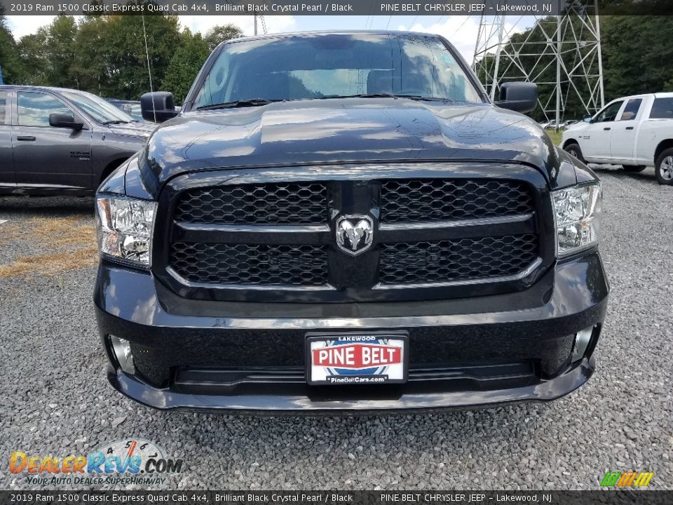 2019 Ram 1500 Classic Express Quad Cab 4x4 Brilliant Black Crystal Pearl / Black Photo #2