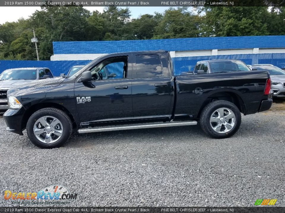 2019 Ram 1500 Classic Express Quad Cab 4x4 Brilliant Black Crystal Pearl / Black Photo #3