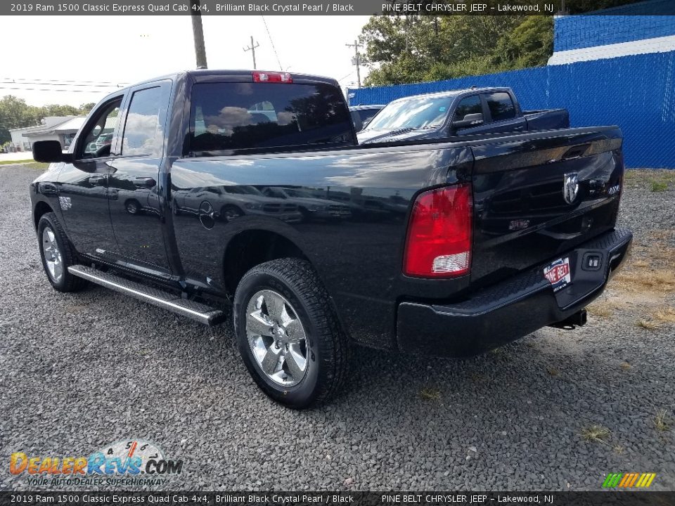 2019 Ram 1500 Classic Express Quad Cab 4x4 Brilliant Black Crystal Pearl / Black Photo #4