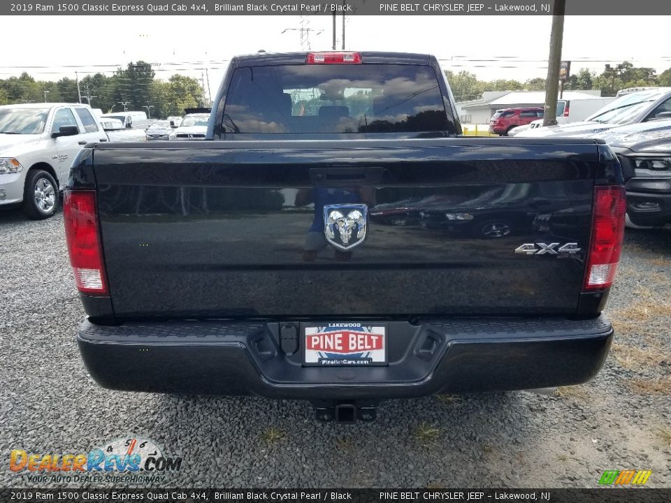 2019 Ram 1500 Classic Express Quad Cab 4x4 Brilliant Black Crystal Pearl / Black Photo #5