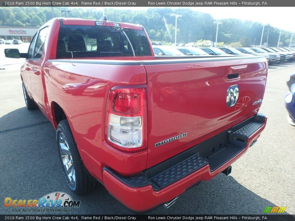 2019 Ram 1500 Big Horn Crew Cab 4x4 Flame Red / Black/Diesel Gray Photo #3