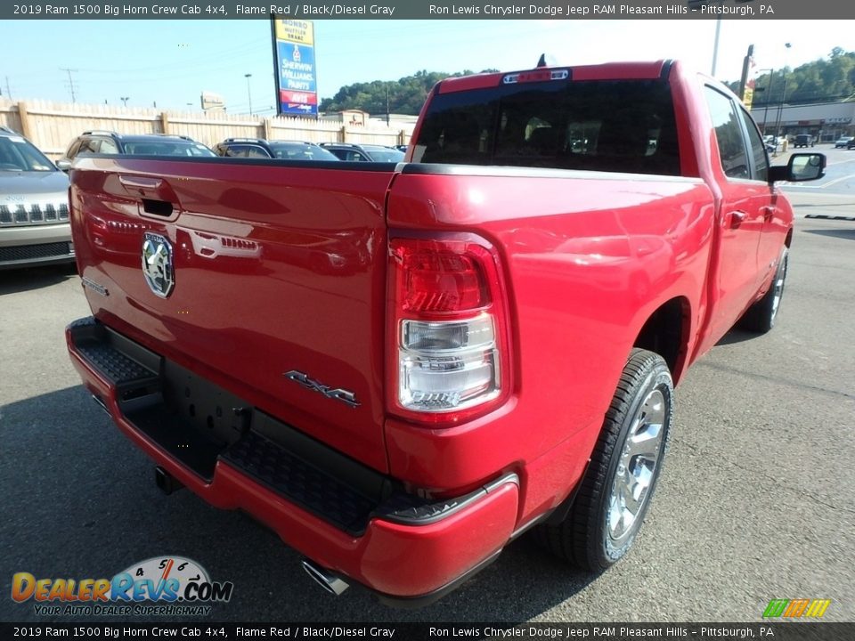 2019 Ram 1500 Big Horn Crew Cab 4x4 Flame Red / Black/Diesel Gray Photo #5
