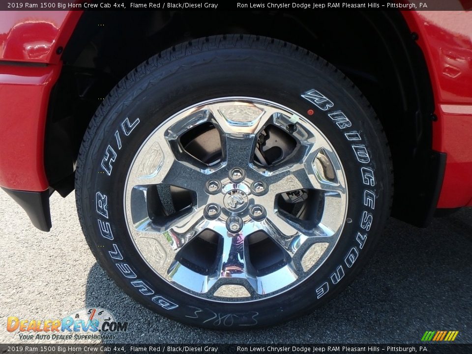2019 Ram 1500 Big Horn Crew Cab 4x4 Flame Red / Black/Diesel Gray Photo #9