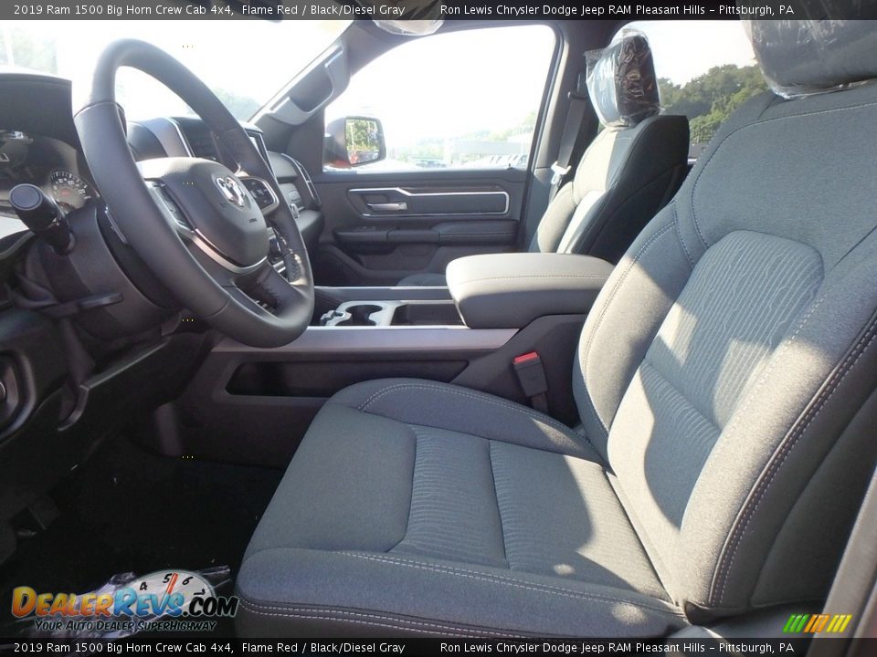 2019 Ram 1500 Big Horn Crew Cab 4x4 Flame Red / Black/Diesel Gray Photo #10