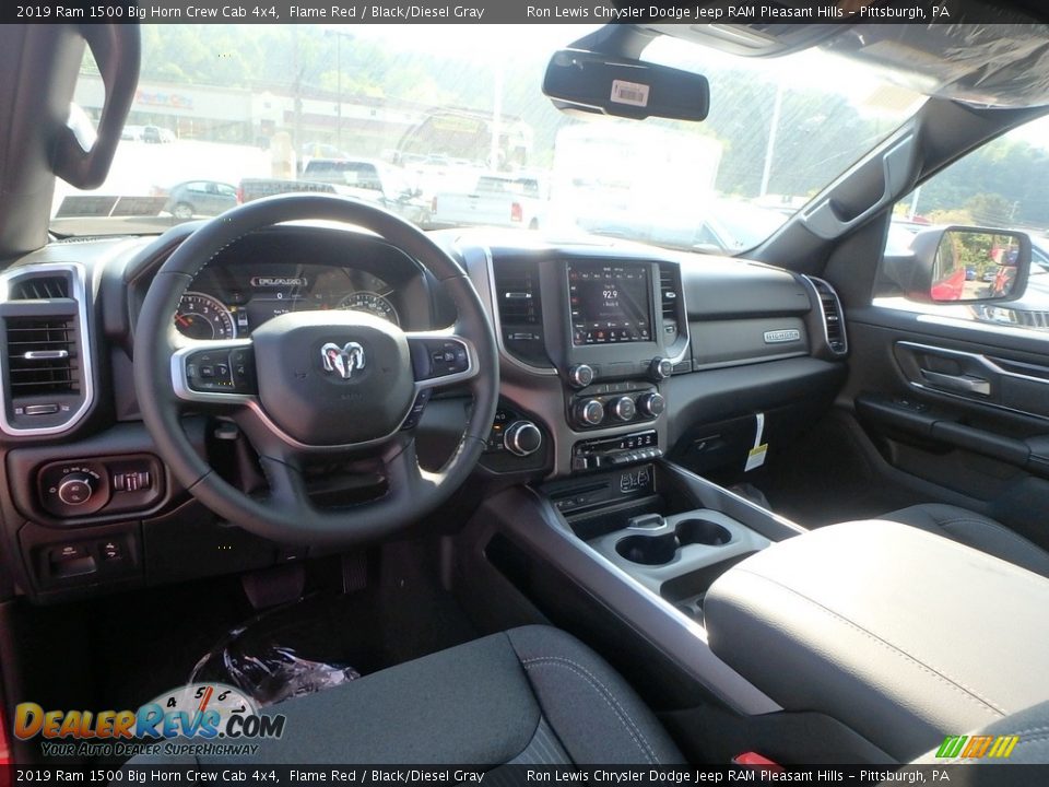 2019 Ram 1500 Big Horn Crew Cab 4x4 Flame Red / Black/Diesel Gray Photo #12
