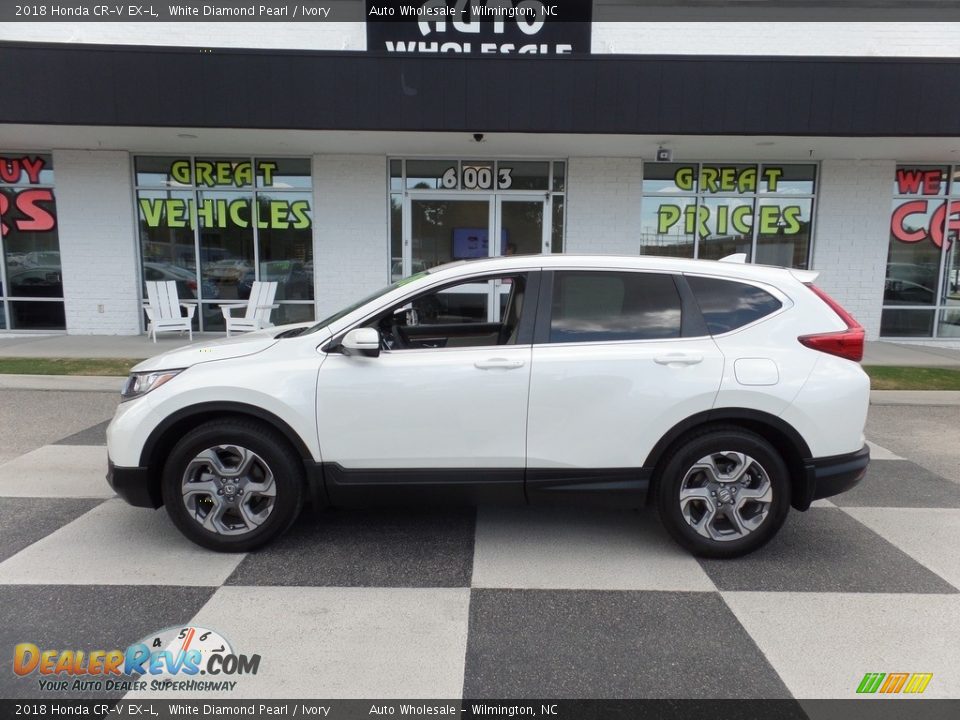 2018 Honda CR-V EX-L White Diamond Pearl / Ivory Photo #1