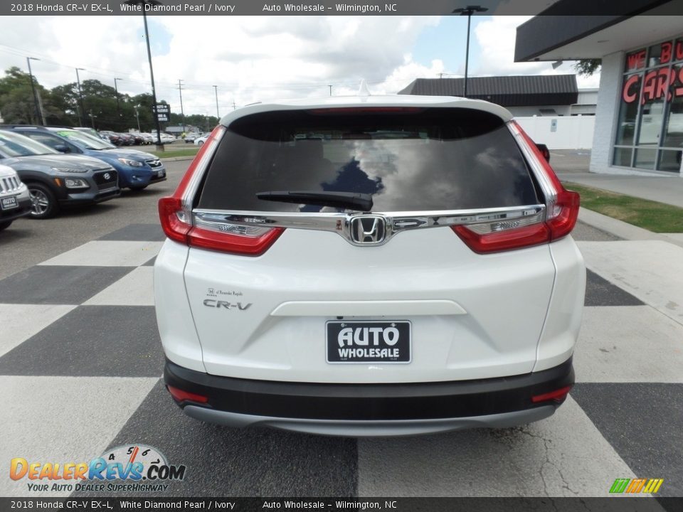 2018 Honda CR-V EX-L White Diamond Pearl / Ivory Photo #4