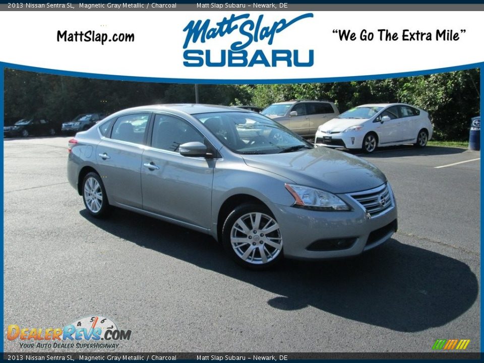 2013 Nissan Sentra SL Magnetic Gray Metallic / Charcoal Photo #1
