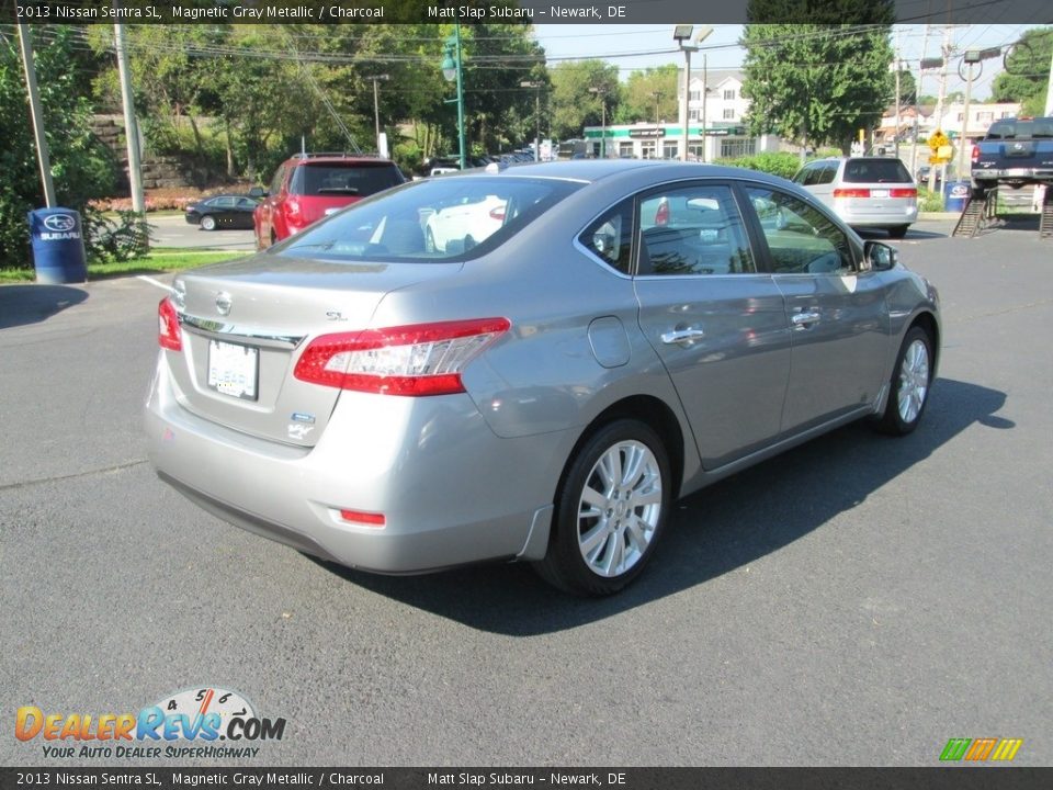 2013 Nissan Sentra SL Magnetic Gray Metallic / Charcoal Photo #6