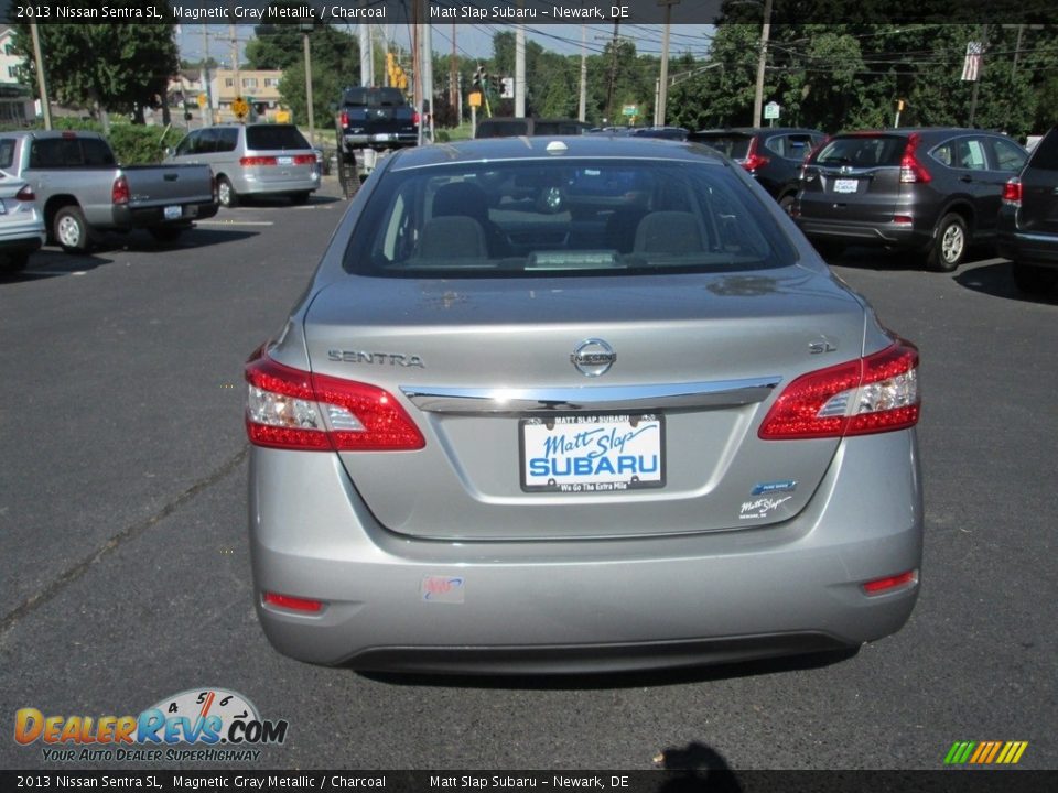 2013 Nissan Sentra SL Magnetic Gray Metallic / Charcoal Photo #7