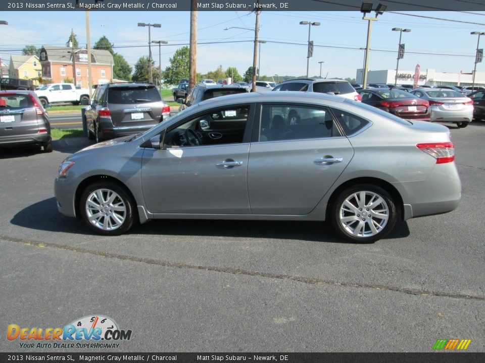 2013 Nissan Sentra SL Magnetic Gray Metallic / Charcoal Photo #9