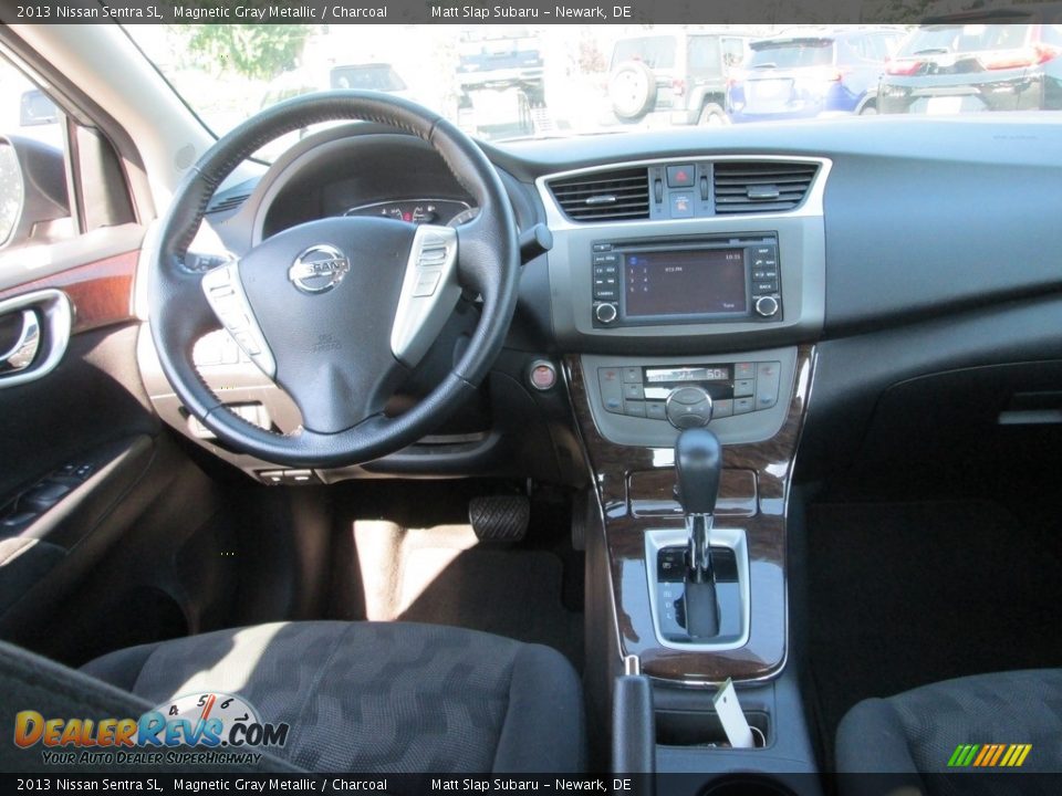2013 Nissan Sentra SL Magnetic Gray Metallic / Charcoal Photo #10