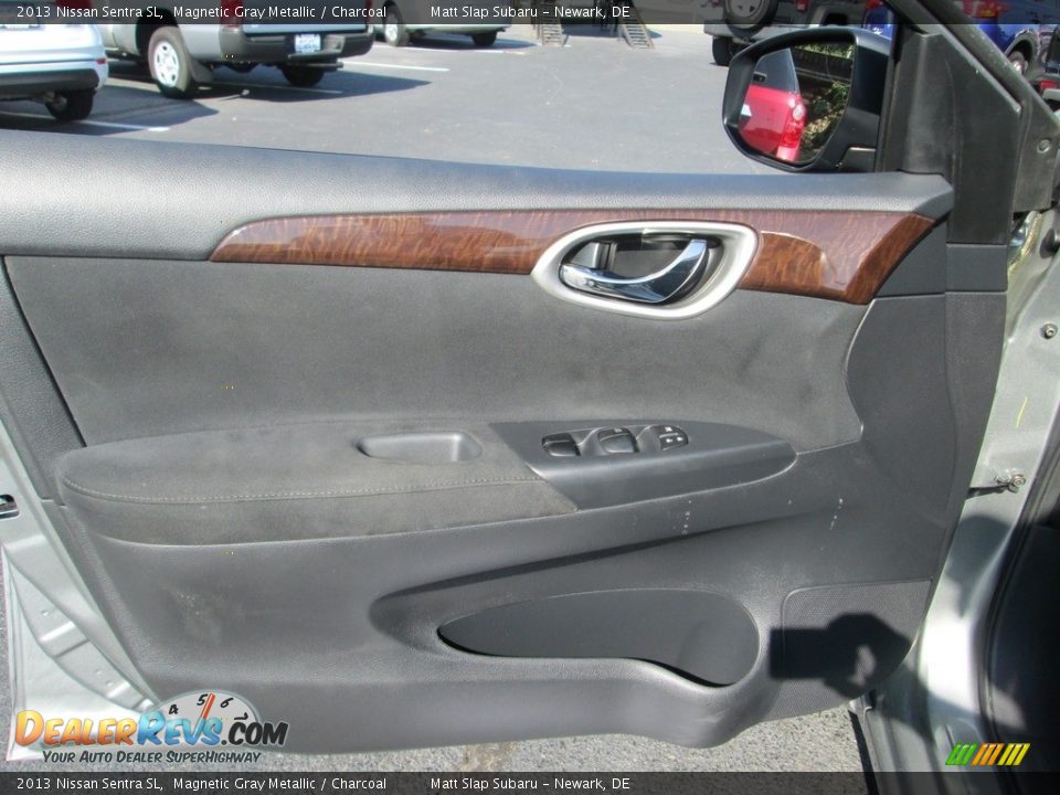 2013 Nissan Sentra SL Magnetic Gray Metallic / Charcoal Photo #14