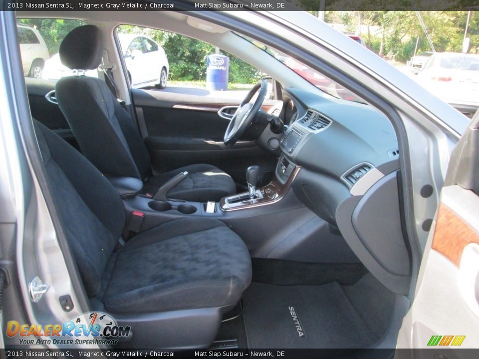 2013 Nissan Sentra SL Magnetic Gray Metallic / Charcoal Photo #18