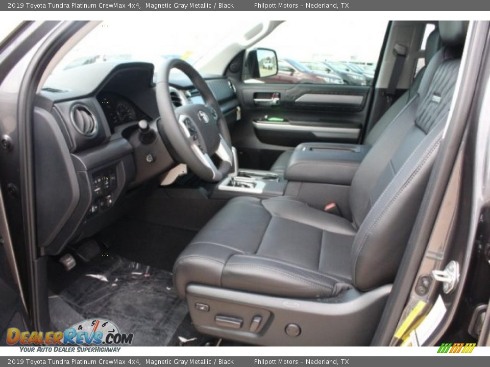 Black Interior - 2019 Toyota Tundra Platinum CrewMax 4x4 Photo #14