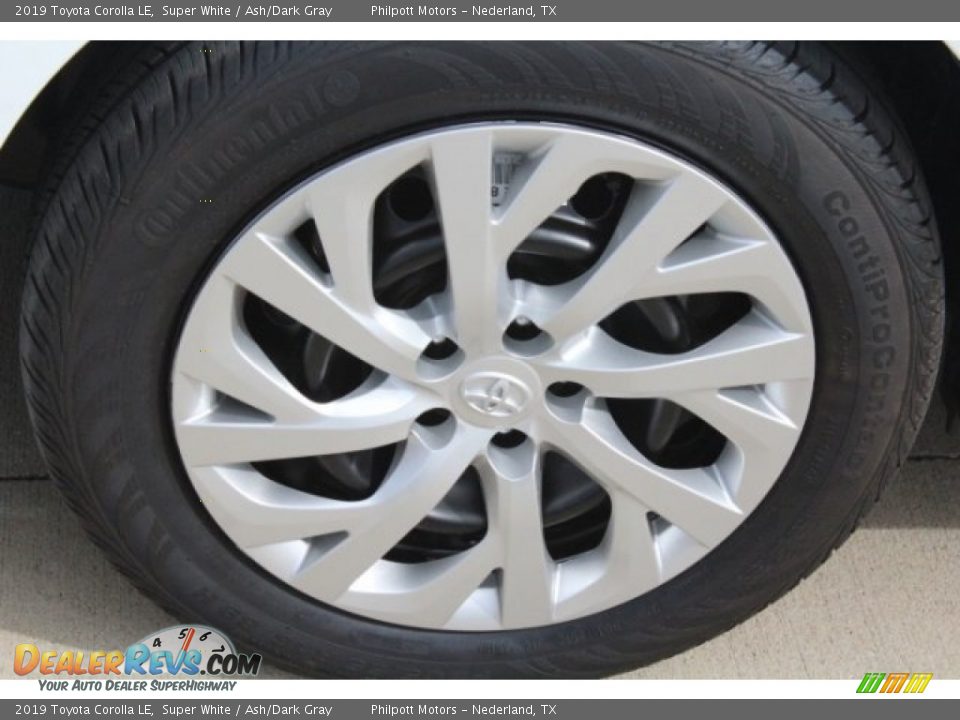 2019 Toyota Corolla LE Super White / Ash/Dark Gray Photo #4