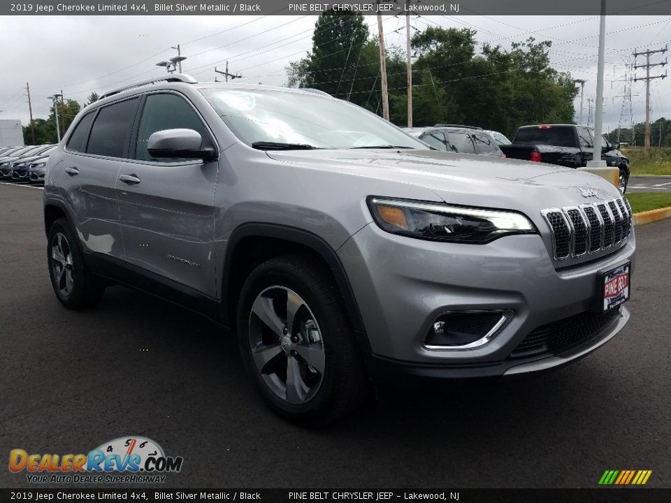 2019 Jeep Cherokee Limited 4x4 Billet Silver Metallic / Black Photo #1