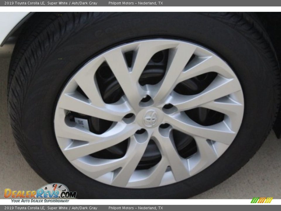 2019 Toyota Corolla LE Super White / Ash/Dark Gray Photo #9