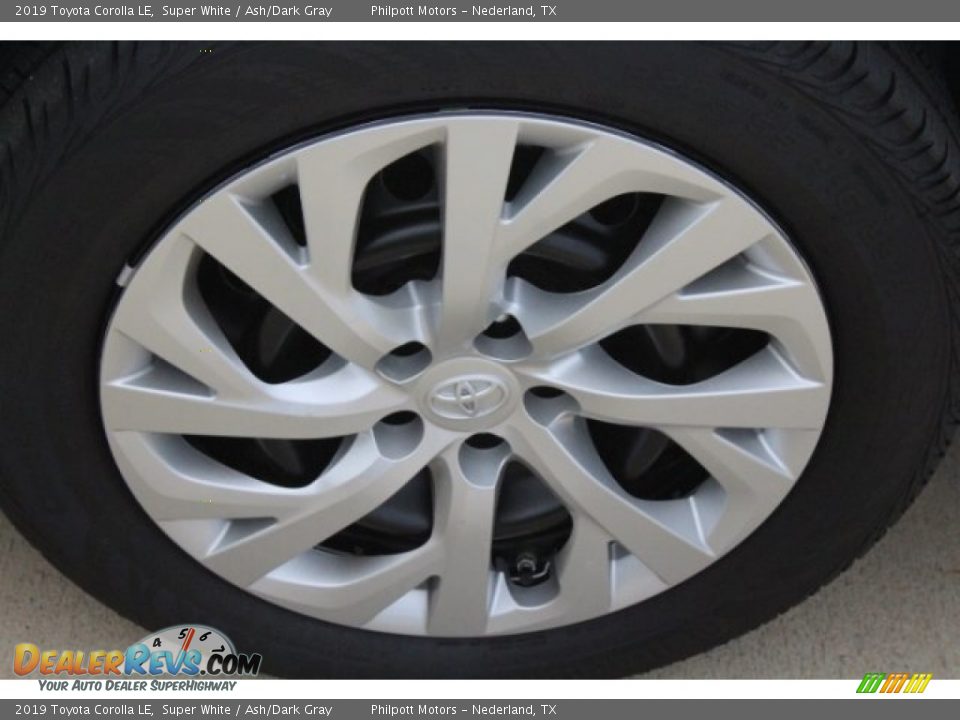 2019 Toyota Corolla LE Super White / Ash/Dark Gray Photo #10