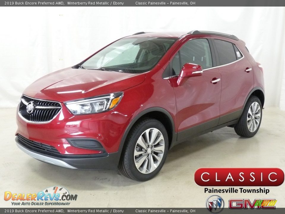 2019 Buick Encore Preferred AWD Winterberry Red Metallic / Ebony Photo #1