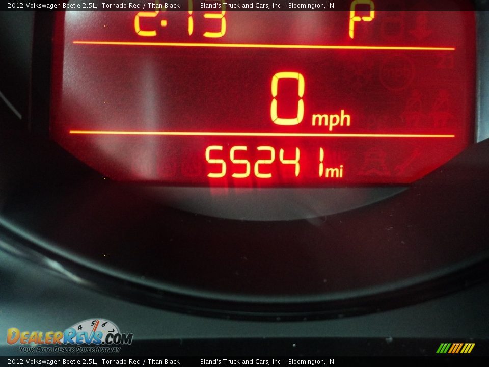 2012 Volkswagen Beetle 2.5L Tornado Red / Titan Black Photo #12