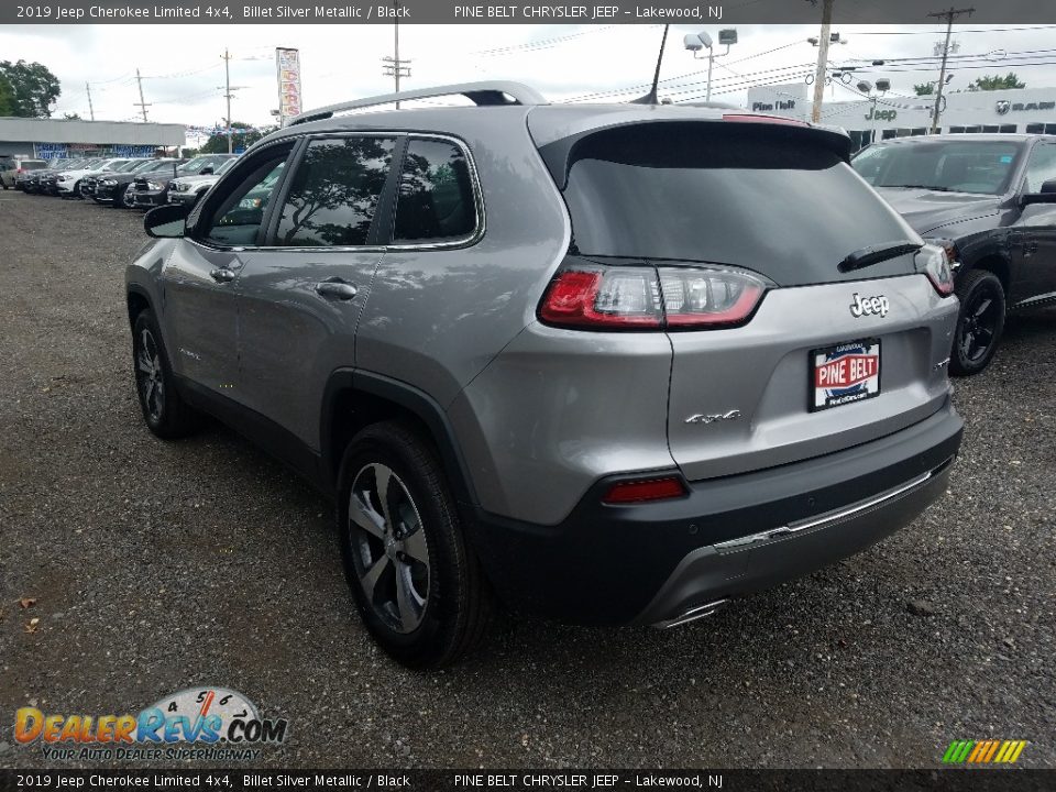 2019 Jeep Cherokee Limited 4x4 Billet Silver Metallic / Black Photo #4