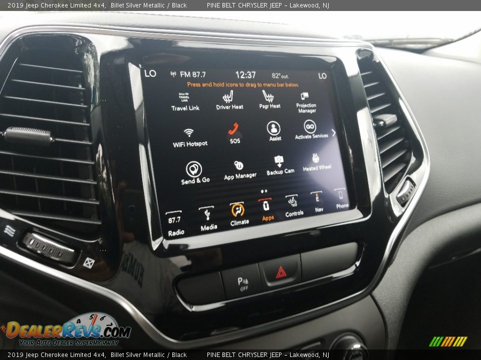 2019 Jeep Cherokee Limited 4x4 Billet Silver Metallic / Black Photo #10