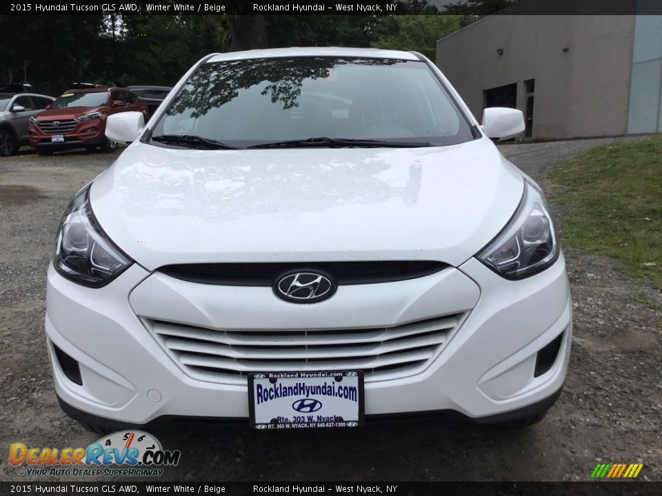 2015 Hyundai Tucson GLS AWD Winter White / Beige Photo #2
