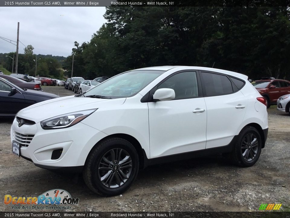2015 Hyundai Tucson GLS AWD Winter White / Beige Photo #7