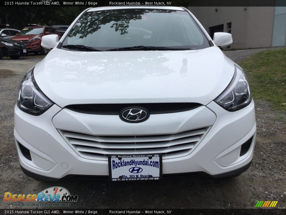 2015 Hyundai Tucson GLS AWD Winter White / Beige Photo #8